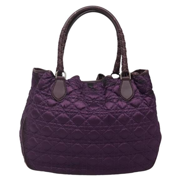 DIOR Canage Tote Bag Nylon Purple Silver - Picture 3 of 12